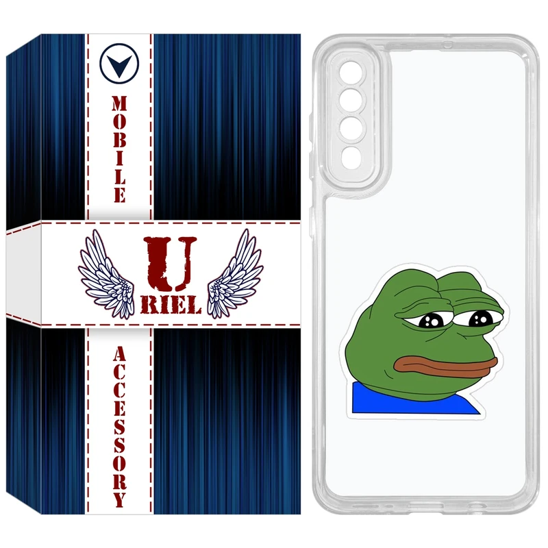 کاور یوریل مدل Clear کد 86 طرح قورباغه غمگین مناسب برای گوشی موبایل سامسونگ Galaxy A50 / A50S / A30S