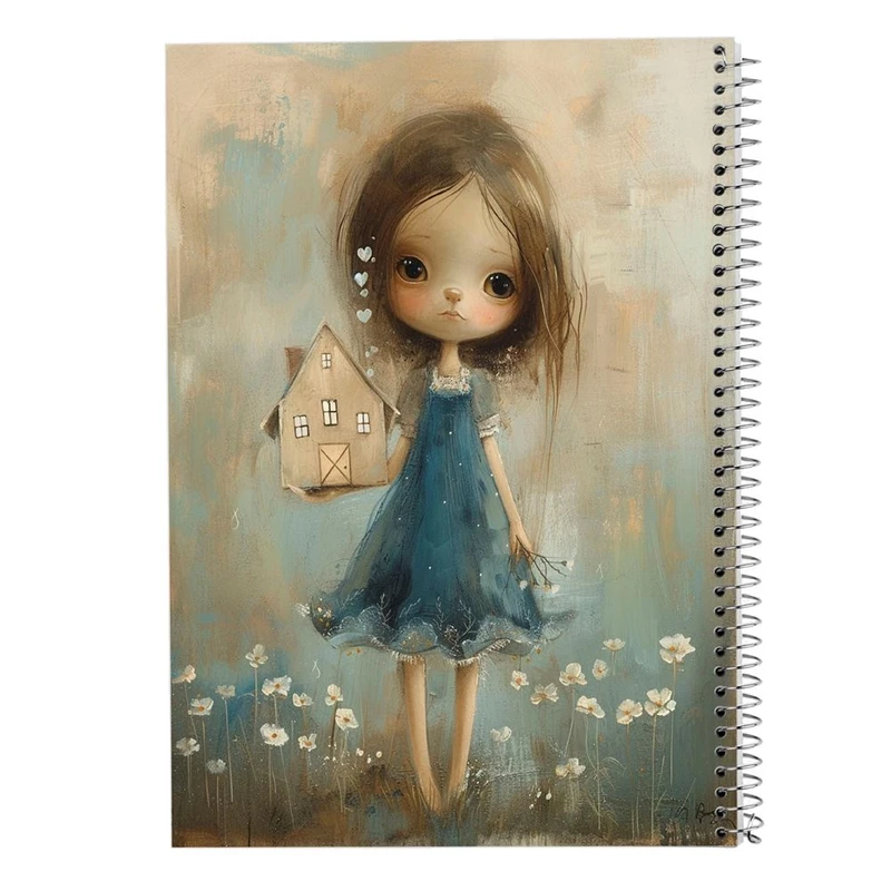 دفتر شطرنجی 50 برگ مدوپد طرح دخترانه کد DF15834