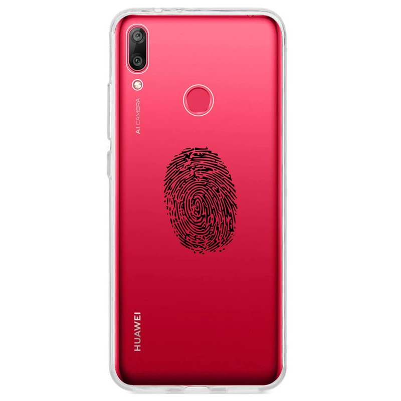 کاور مگافون طرح اثر انگشت مدل C62-B مناسب برای گوشی موبایل هوآوی Y7 Prime 2019 / Y7 2019