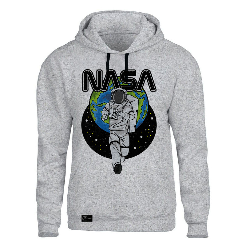 هودی مردانه مدل nasa کد F24 رنگ طوسی