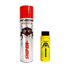 اسپری سوسک کش اسنایپر مدل ANT & ROACH حجم 400 میلی لیتر به همراه پودر کشنده حشرات
