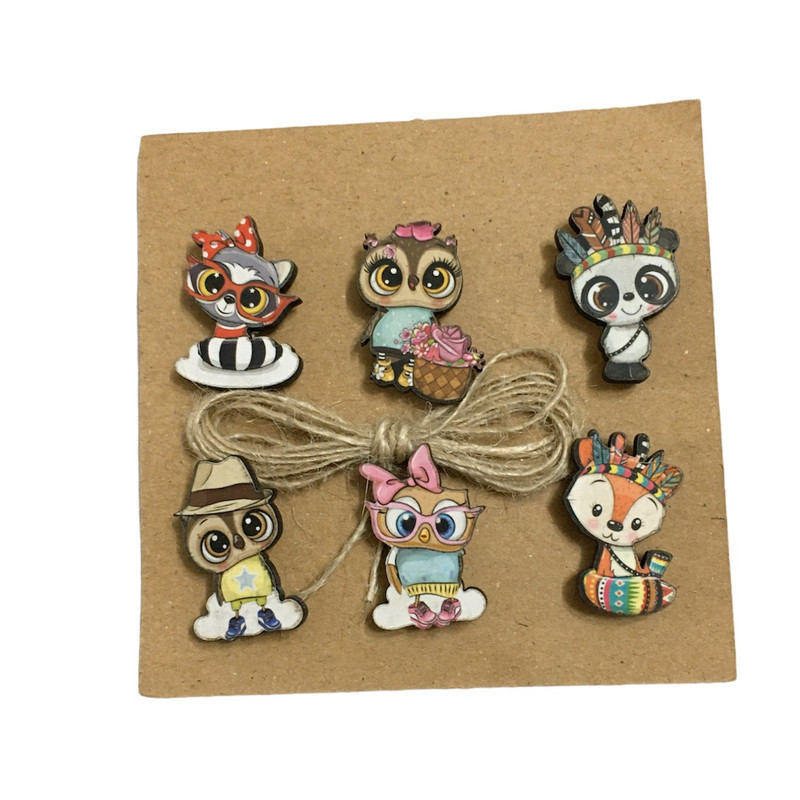 گیره کاغذ مدل سرخپوستی بسته 6 عددی