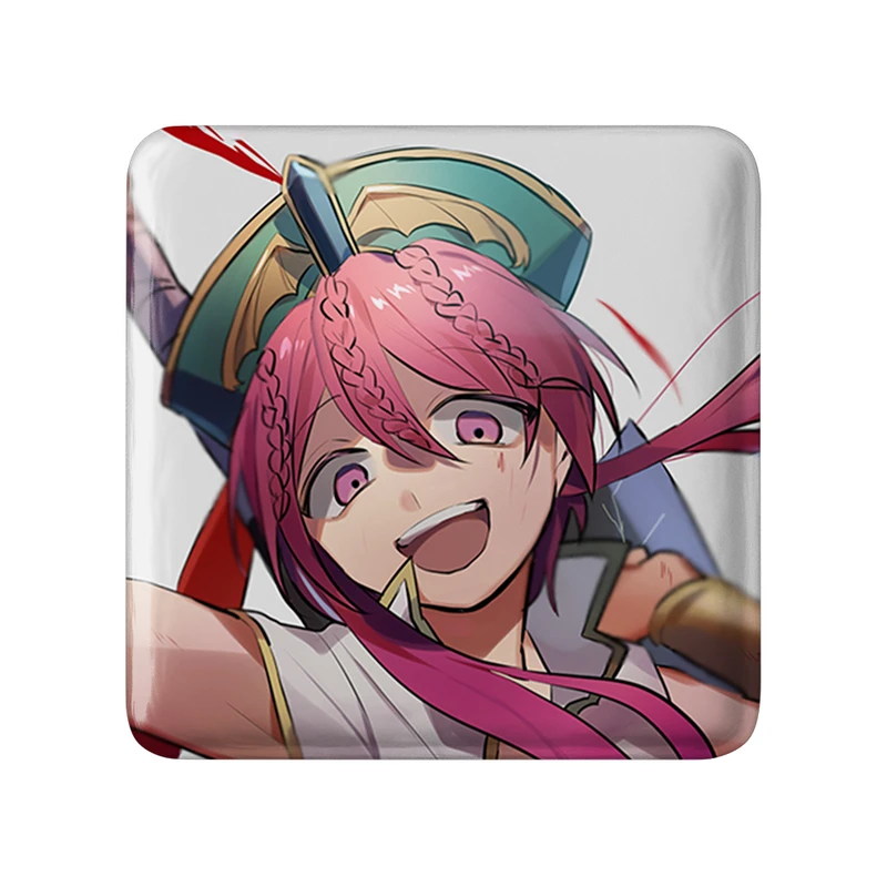 مگنت خندالو طرح رن انیمه ماگی هزارتوی سحر و جادو مدل مربعی کد 36059