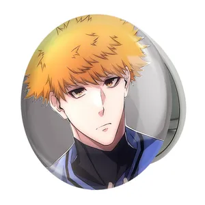 آینه جیبی خندالو طرح رنسوکه انیمه بلو لاک Blue Lock مدل تاشو کد 24406 