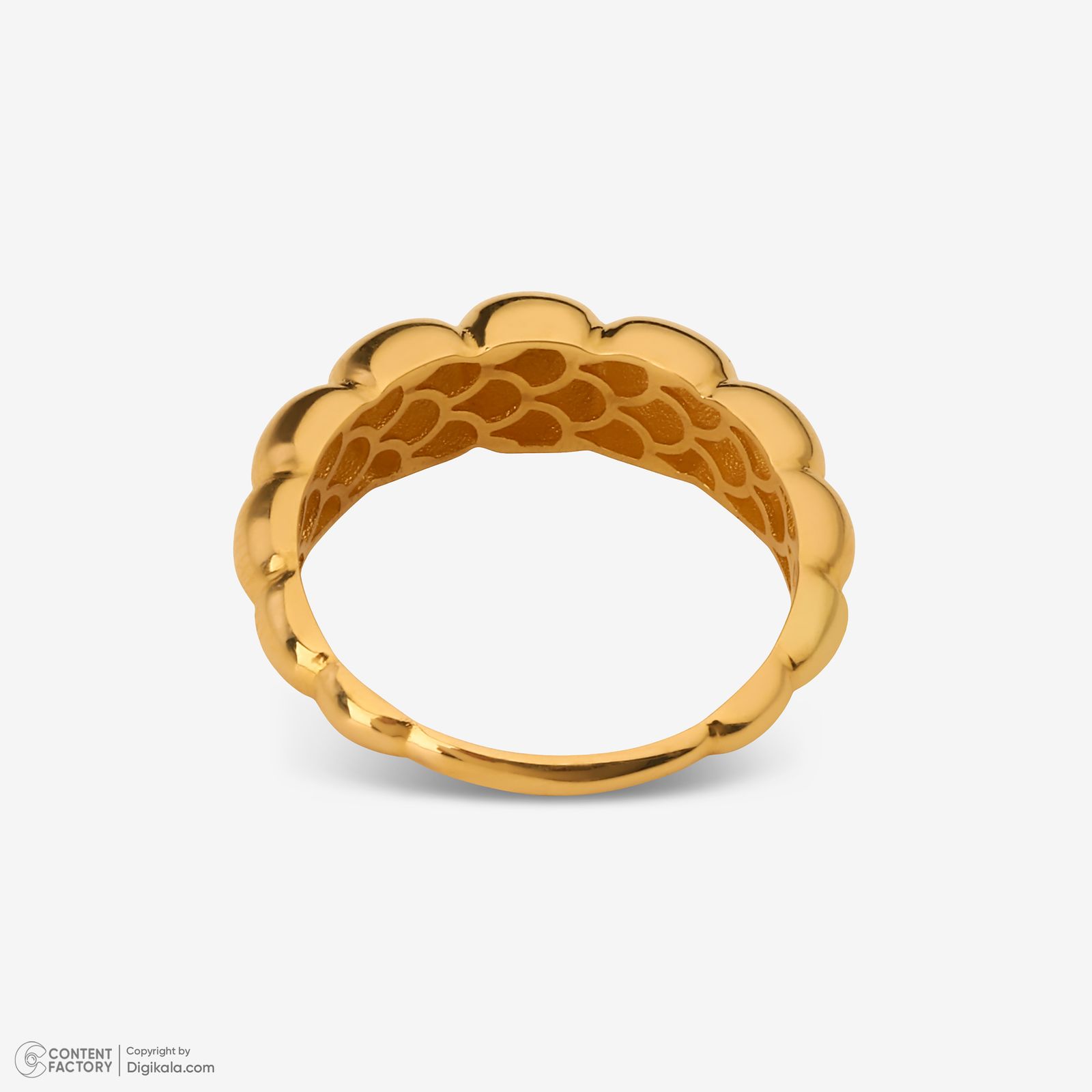 انگشتر طلا 18 عیار زنانه گلدم مدل R345001 سایز 50 -  - 5
