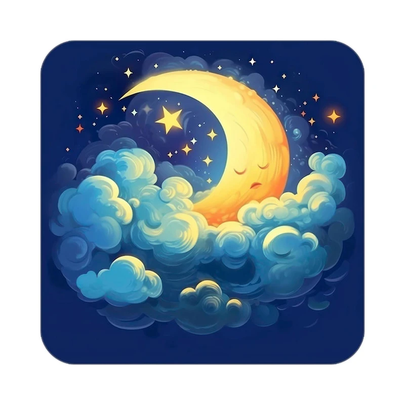 زیر لیوانی کاکتی طرح ماه و ستاره مدل mp52821