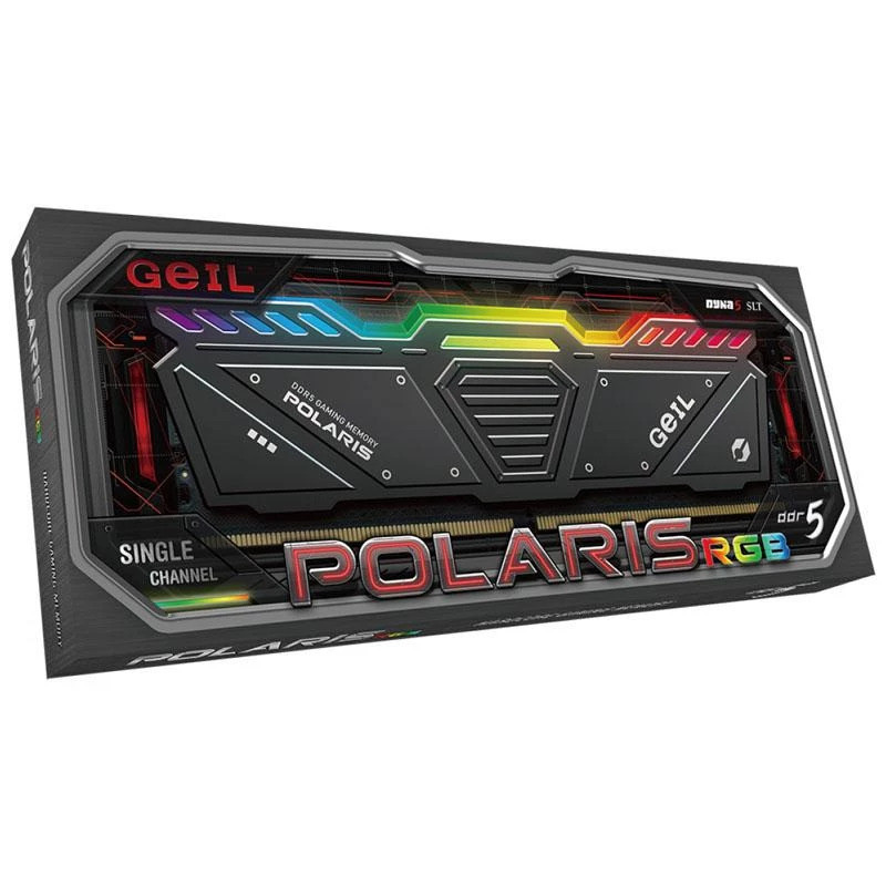 رم دسکتاپ DDR5 تک کاناله 5200 مگاهرتز CL42 گیل مدل POLARIS RGB ظرفیت 16 گیگابایت