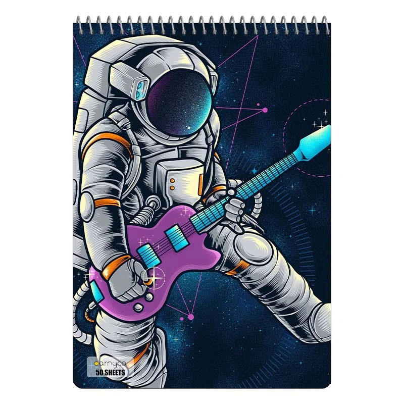 دفتر نقاشی 50 برگ سیمی کارنیکا طرح فضا Space کد 91618