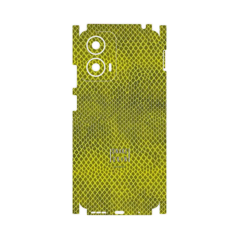 برچسب پوششی ماهوت مدل Yellow Snake Skin-FullSkin مناسب برای گوشی موبایل موتورولا Moto G24