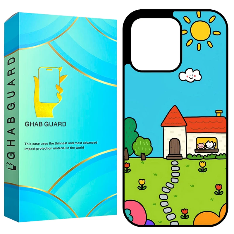 کاور قاب گارد طرح نقاشی مدل GCHP16P مناسب برای گوشی موبایل اپل iPhone 16 Pro