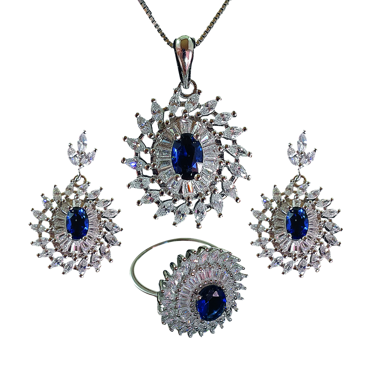 نیم ست نقره زنانه مدل A103