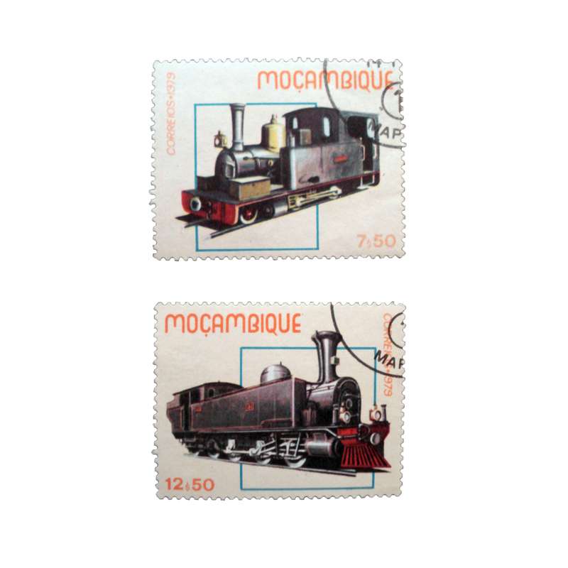 تمبر یادگاری مدل قطار کد DS1878 مجموعه 2 عددی