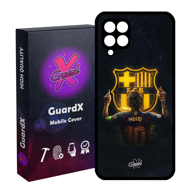 کاور گارد ایکس طرح Messi مدل Glass10196 مناسب برای گوشی موبایل سامسونگ Galaxy A22 4G