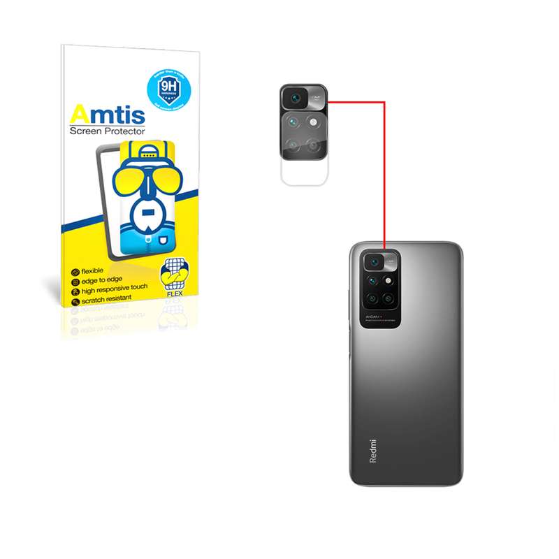 محافظ لنز دوربین امتیس مدل redmi10 مناسب برای گوشی موبایل شیائومی REDMI 10