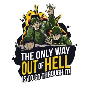 استیکر لپ تاپ وی وین آرت طرح Army Escape مدل P51