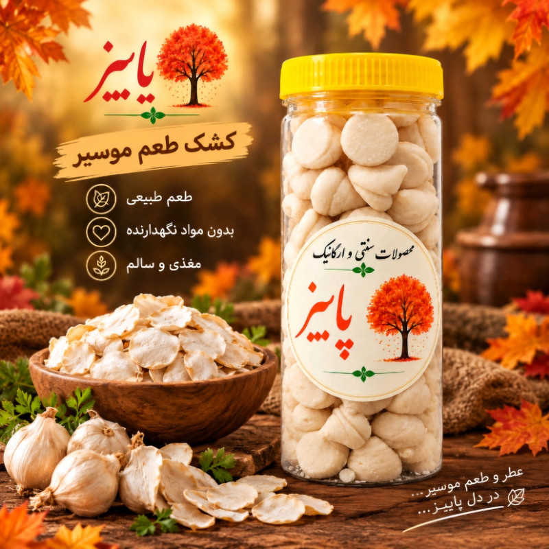 کشک مخروطی با طعم موسیر - 500 گرم مجموعه 2 عددی