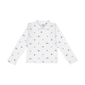 پولوشرت پسرانه ال سی وایکیکی مدل 0SL993Z4-LU7-WHITEPRINTED