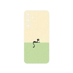 MAHOOT Minimal Internet Cat Icon Cover Sticker for Samsung Galaxy S23 FE
