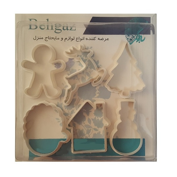 قالب شیرینی به گز مدل ست زمستانی مجموعه 6 عددی