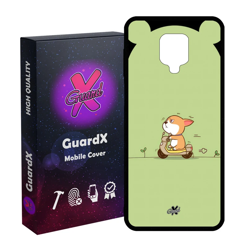 کاور گارد ایکس طرح سگ مدل Glass10660 مناسب برای گوشی موبایل شیائومی Redmi Note9 Pro/Note 9 Pro Max/Redmi Note 9S/MI Poco M2 Pro