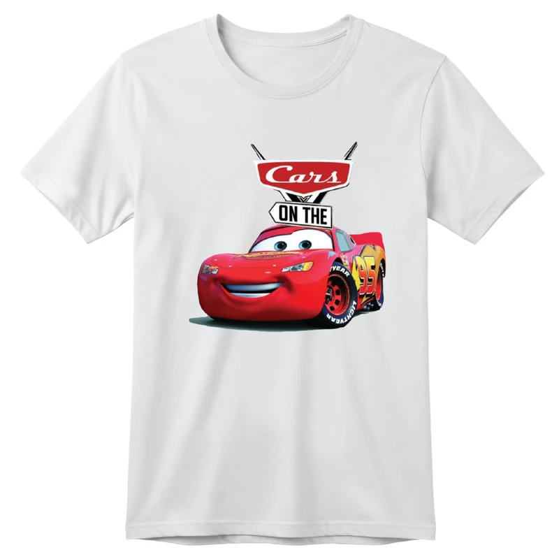 تی‌شرت آستین کوتاه بچگانه مدل ماشین ها کد v5 