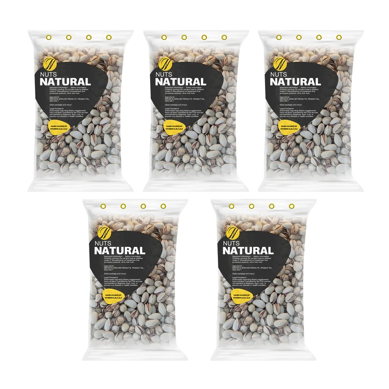 پسته خام احمد آقایی نچرال - 100 گرم بسته 5 عددی 