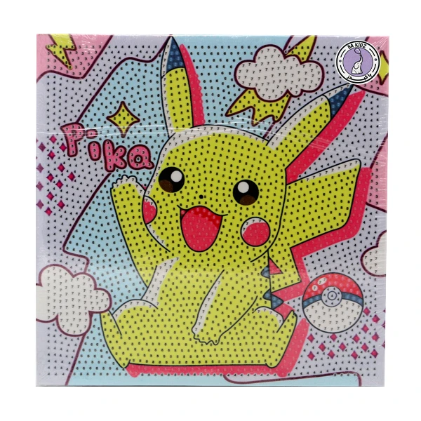 بازی آموزشی باکیدز مدل بوم نقاشی الماسی پیکاچو و پوکبال