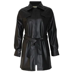 کت چرم زنانه مدل سایه