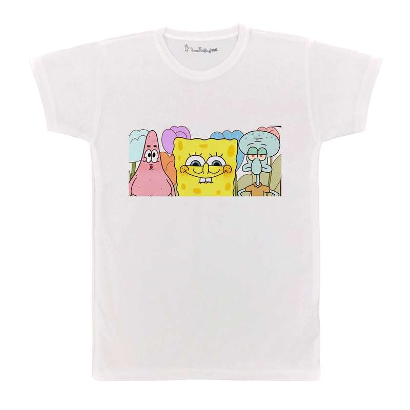 تی شرت بچگانه پرمانه طرح باب اسفنجی کد pmt.1157