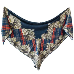 روسری زنانه مدل نخ ابریشم مجلسی کد 45218