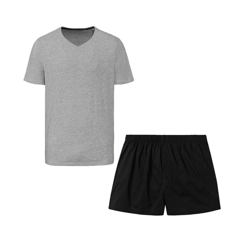 ست تی شرت و شلوارک مردانه لیورجی مدل HV22665