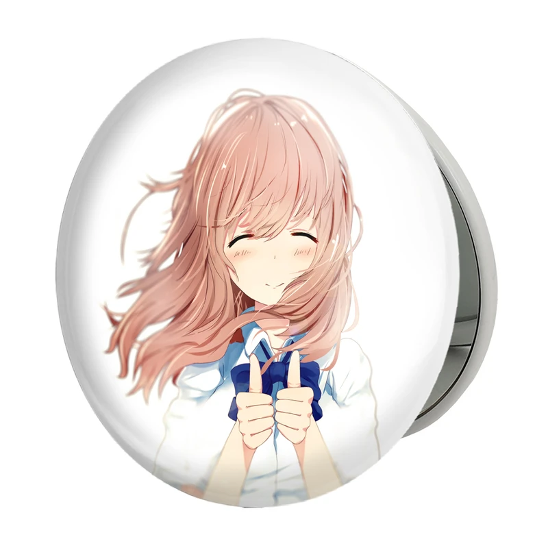آینه جیبی خندالو طرح شوکو نیشیمیا انیمه سایلنت ویس A Silent Voice مدل تاشو کد 15825 