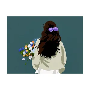 کارت پستال ماهتاب طرح دختر کد 2812