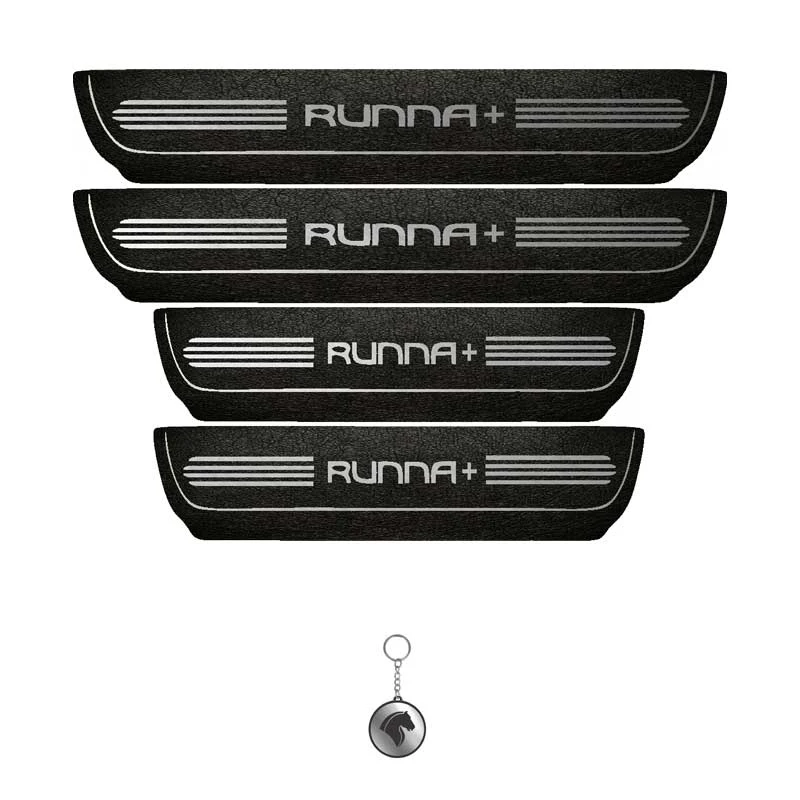 برچسب پارکابی خودرو لندمون کد LMm004 MS مناسب برای راناپلاس مجموعه 4 عددی به همراه جا کلیدی