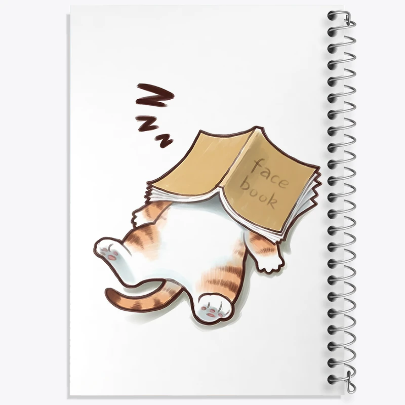 دفتر لیست خرید 50 برگ خندالو طرح گربه کیوت کد N3039