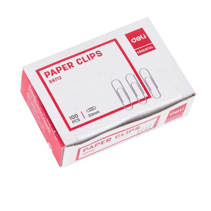 گیره کاغذ دلی مدل 39712 کد 146548 بسته 100 عددی