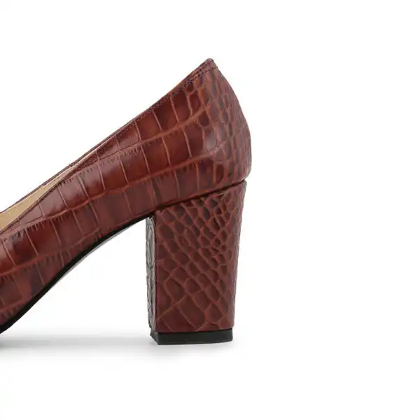 کفش زنانه آگوست مدل چرم طبیعی HN 110023