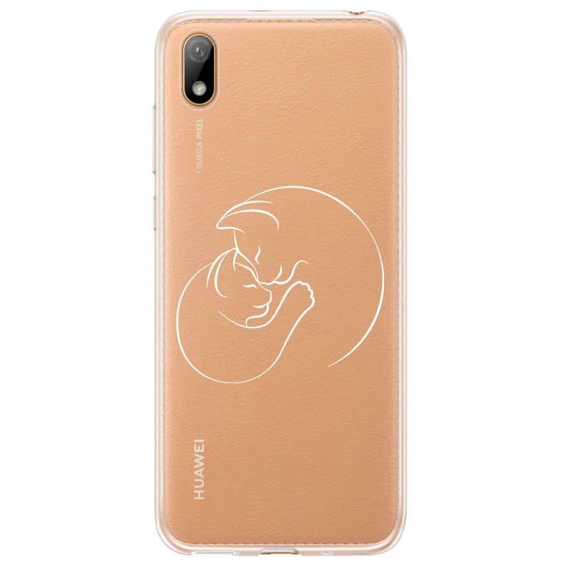 کاور مگافون طرح گربه مدل C61-W مناسب برای گوشی موبایل هوآوی Y5 2019