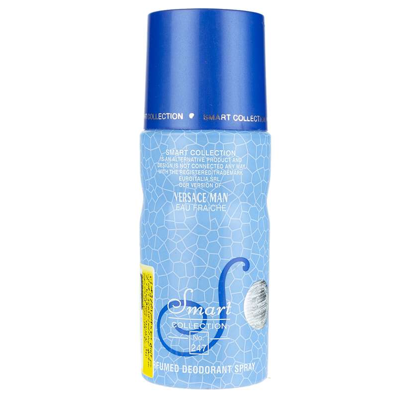 اسپری خوشبو کننده بدن مردانه اسمارت کالکشن مدل Versace Man حجم 150 میلی لیتر