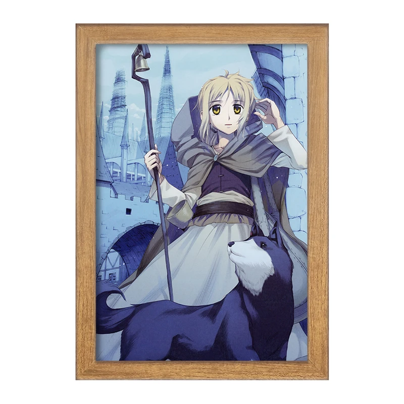 تابلو خندالو مدل هولو انیمه ادویه و گرگ کد 36148