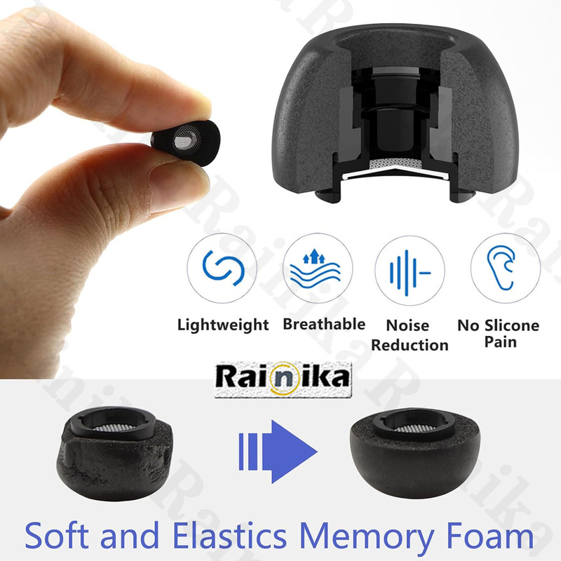 سری هندزفری رینیکا مدل Pro مناسب برای کیس هدفون سامسونگ Galaxy Buds 3 Pro / Buds 4 Pro مجموعه 6 عددی