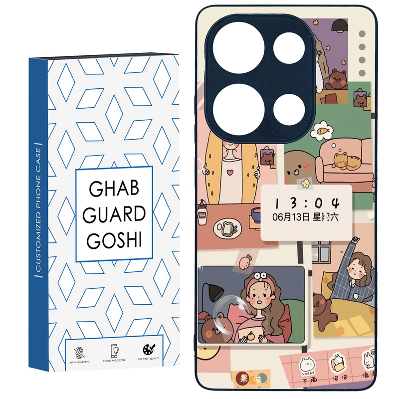 کاور قاب گارد گوشی طرح  عروسکی کد TPU-040 مناسب برای گوشی موبایل شیائومی Redmi Note 13 Pro 4G / Poco M6 Pro 4G