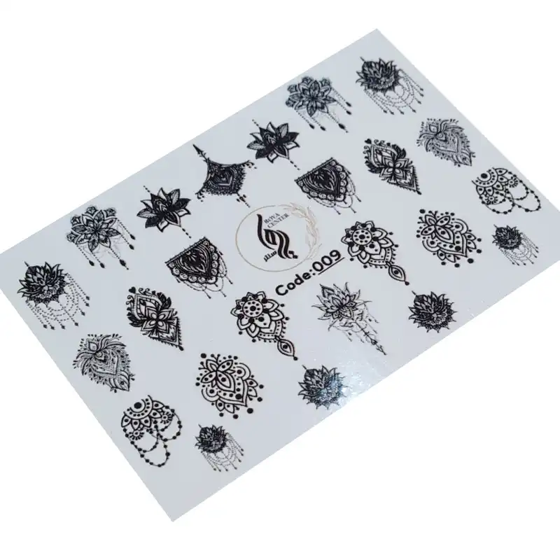 برچسب لنز ناخن رویاسنتر مدل 09