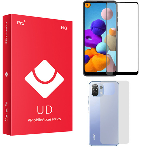 محافظ صفحه نمایش یو دی مدل HQ مناسب برای گوشی موبایل شیائومی Mi 11 Lite به همراه محافظ پشت گوشی