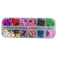 مجموعه تزیین ناخن مدل 01 مجموعه 12 عددی 