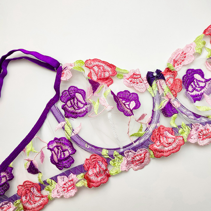 ست شورت و سوتین زنانه مدل توری کد 9206st