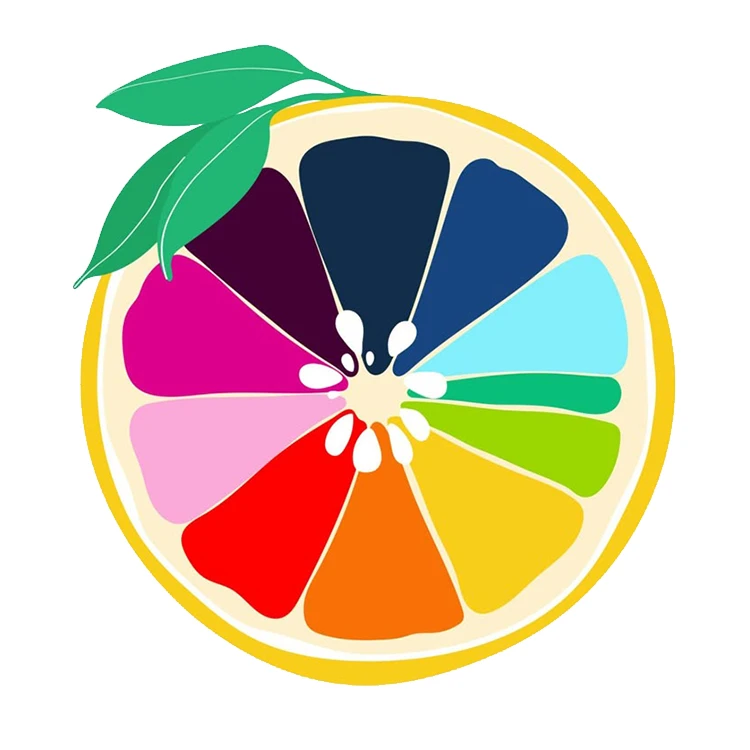 استیکر پارچه و لباس پاد آفرین مدل پرتغال رنگارنگ کد DKST101