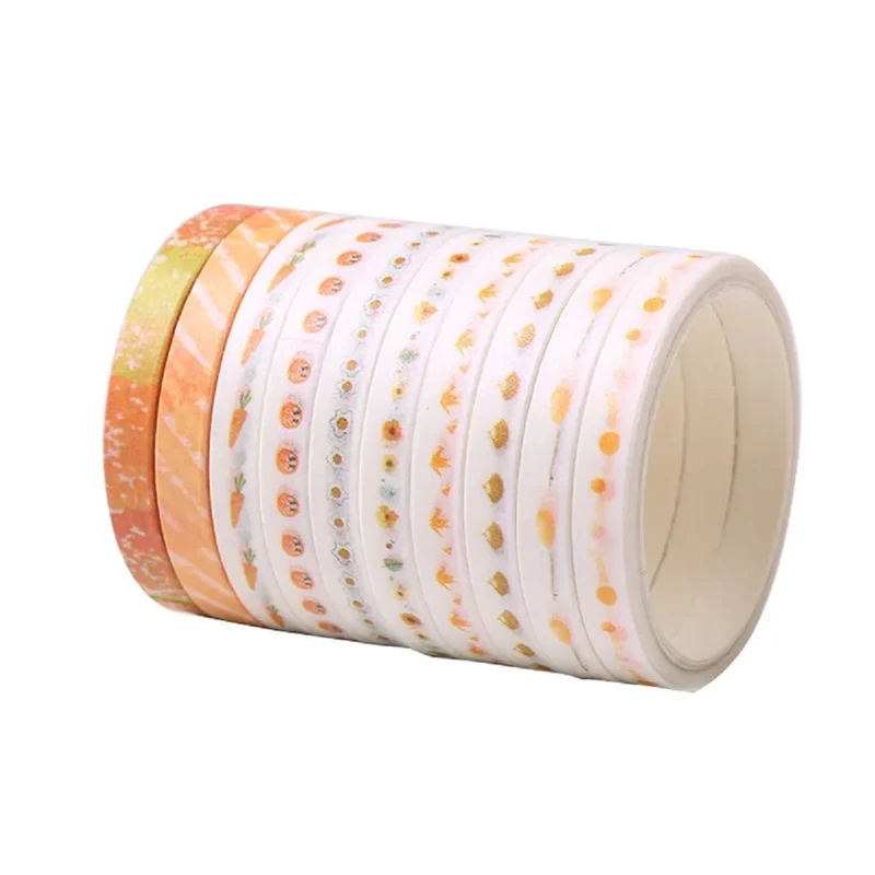 چسب کاغذی مدل واشی عرض 0.5 سانتی متر مجموعه 10 عددی