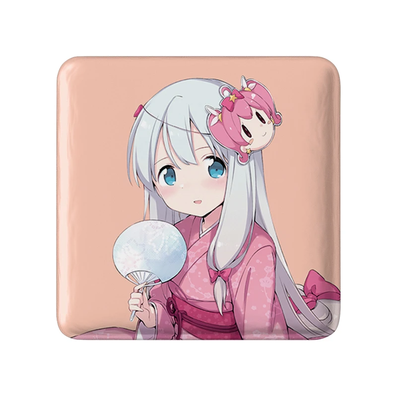 مگنت خندالو طرح ساگیری انیمه ارومانگا سنسی Eromanga Sensei  مدل مربعی کد 22659