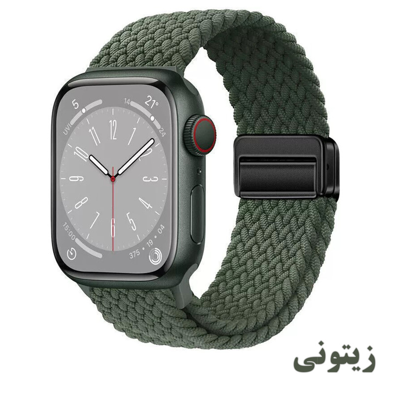 بند راینو مدل Braid Magnet مناسب برای اپل واچ سری 1/2/3/4/5/6/7/8/9/10/SE/ULTRA سایز 44/45/46/49 mm